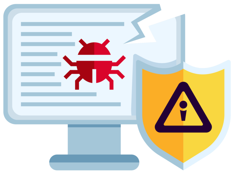 Hacked website recovery and malware cleanup service icon